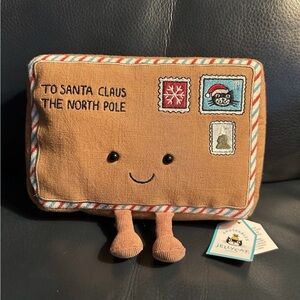 Jellycat Amuseables Letter To Santa Plush, 5.9" Tall ~NEW W/ TAGS